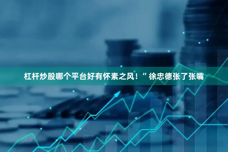 杠杆炒股哪个平台好有怀素之风！”徐忠德张了张嘴
